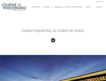 Tablet Screenshot of ciudadmayakoba.com